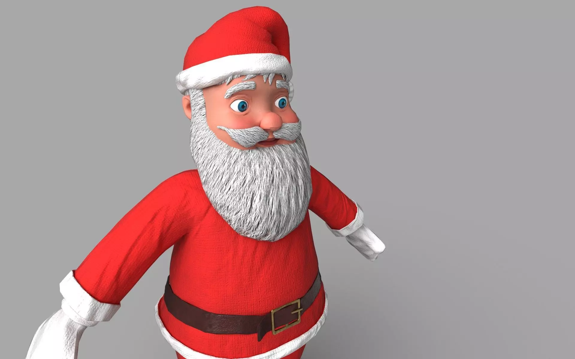 Santa Claus 3D Model Low-poly 3D model_0
