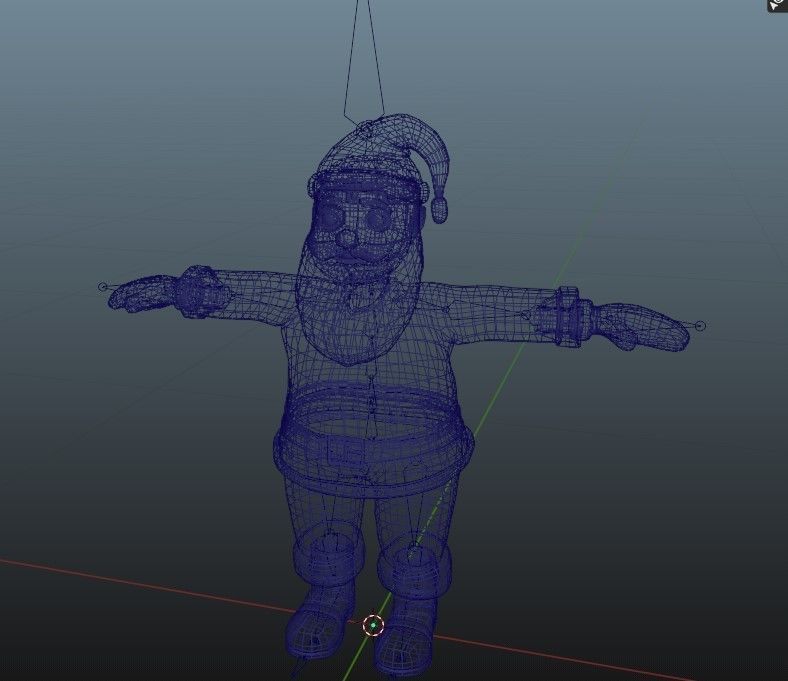 Santa Claus 3D Model Low-poly 3D model_10