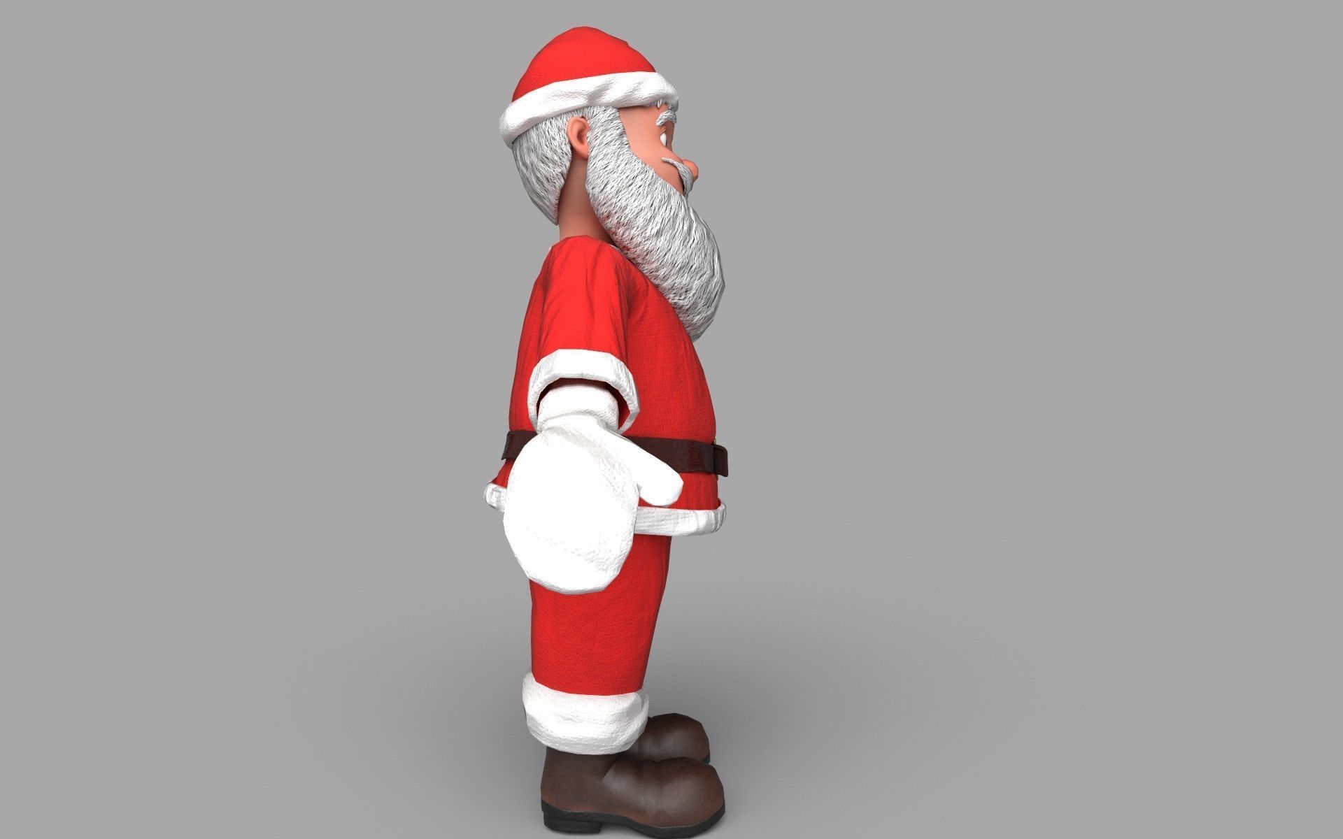 Santa Claus 3D Model Low-poly 3D model_3