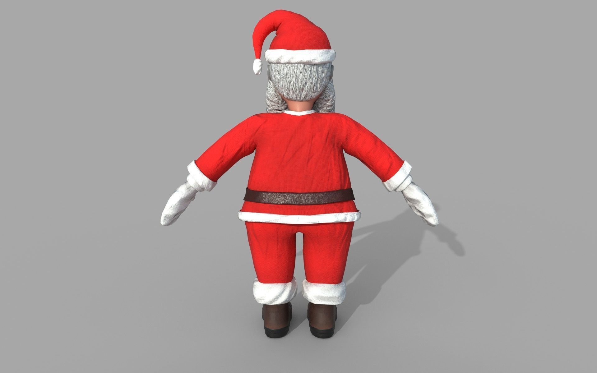 Santa Claus 3D Model Low-poly 3D model_4