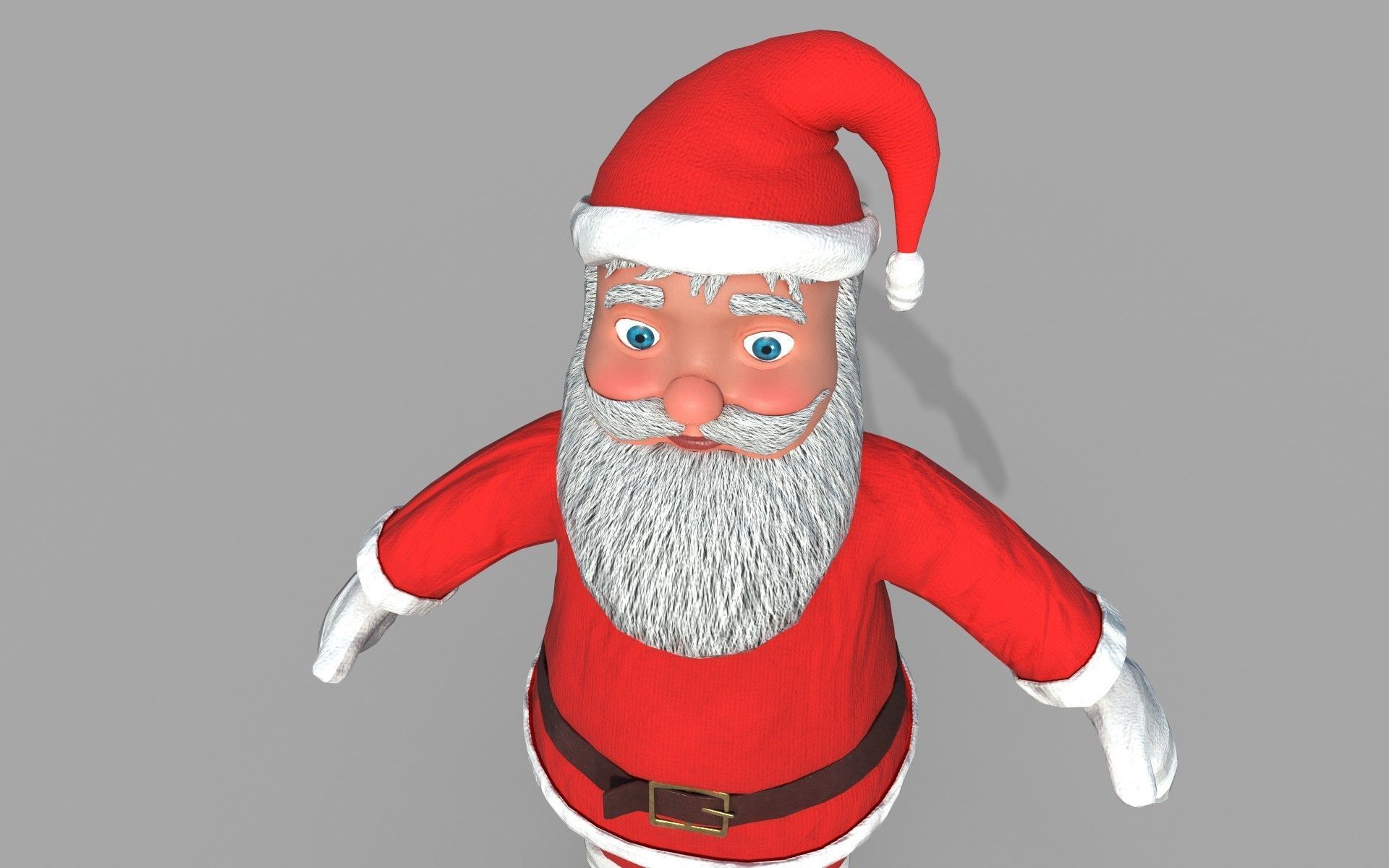 Santa Claus 3D Model Low-poly 3D model_1