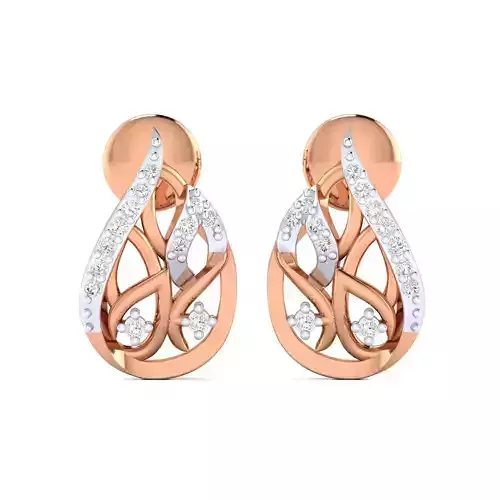Women earrings 3dm render detail 3D print model 3D print model