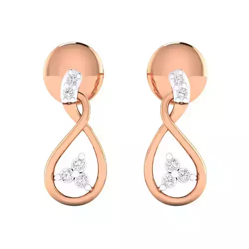 Women earrings 3dm render detail 3D print model 3D print model