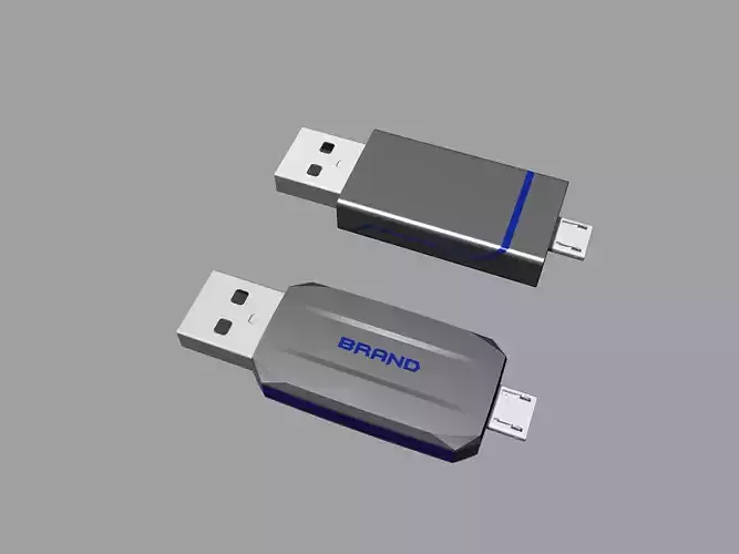 Black and blue OTG USB Flash Disk B