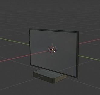 Futuristic Telivision and Computer Monitor Free 3D print model