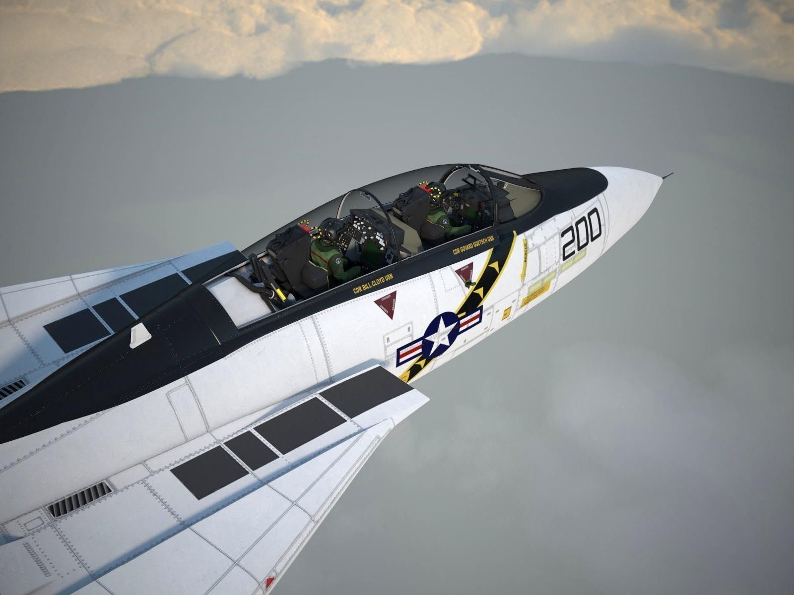 F-14A Tomcat VF-84 Jolly Rogers 1977 3D model_10