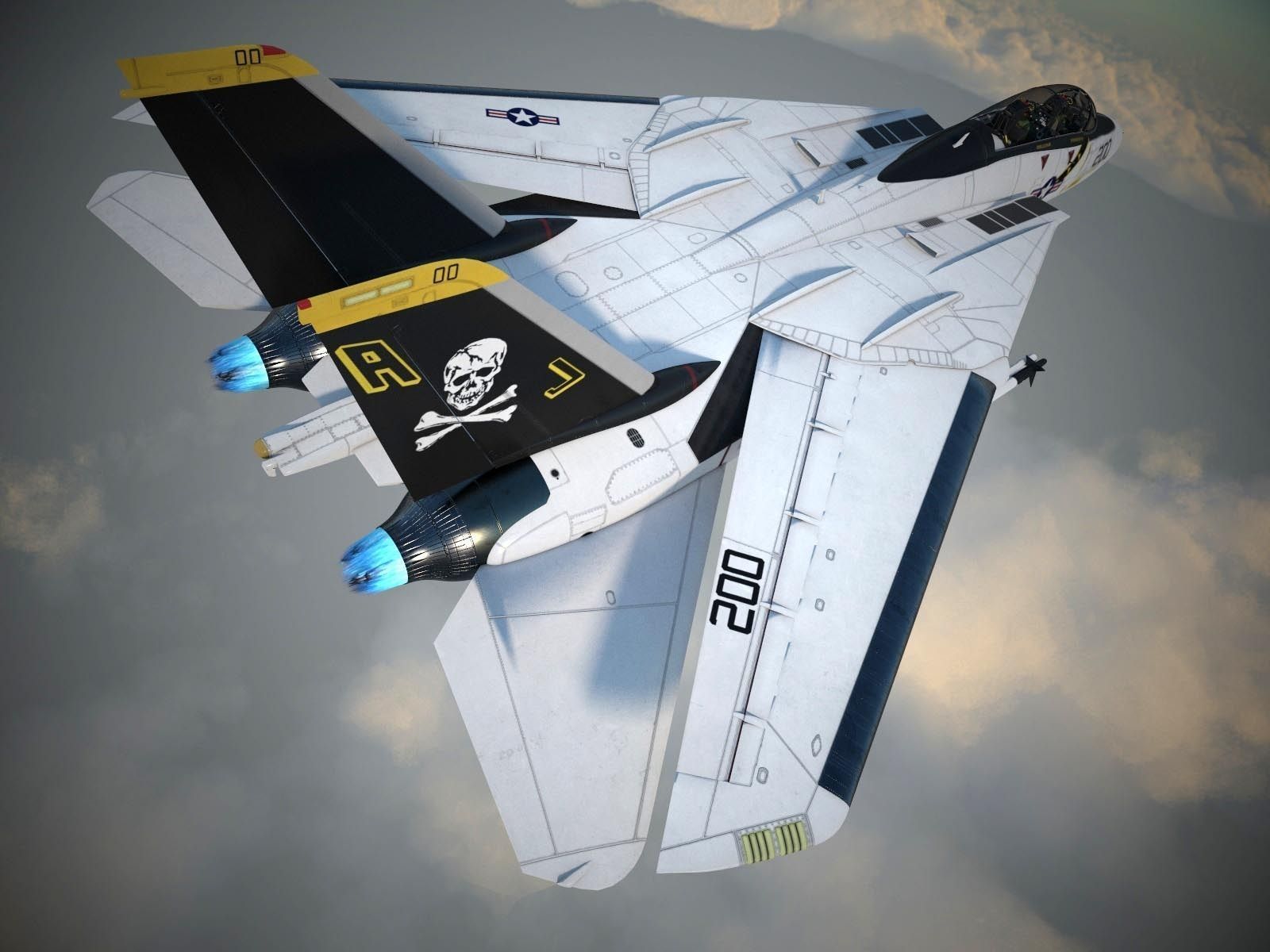 F-14A Tomcat VF-84 Jolly Rogers 1977 3D model_23