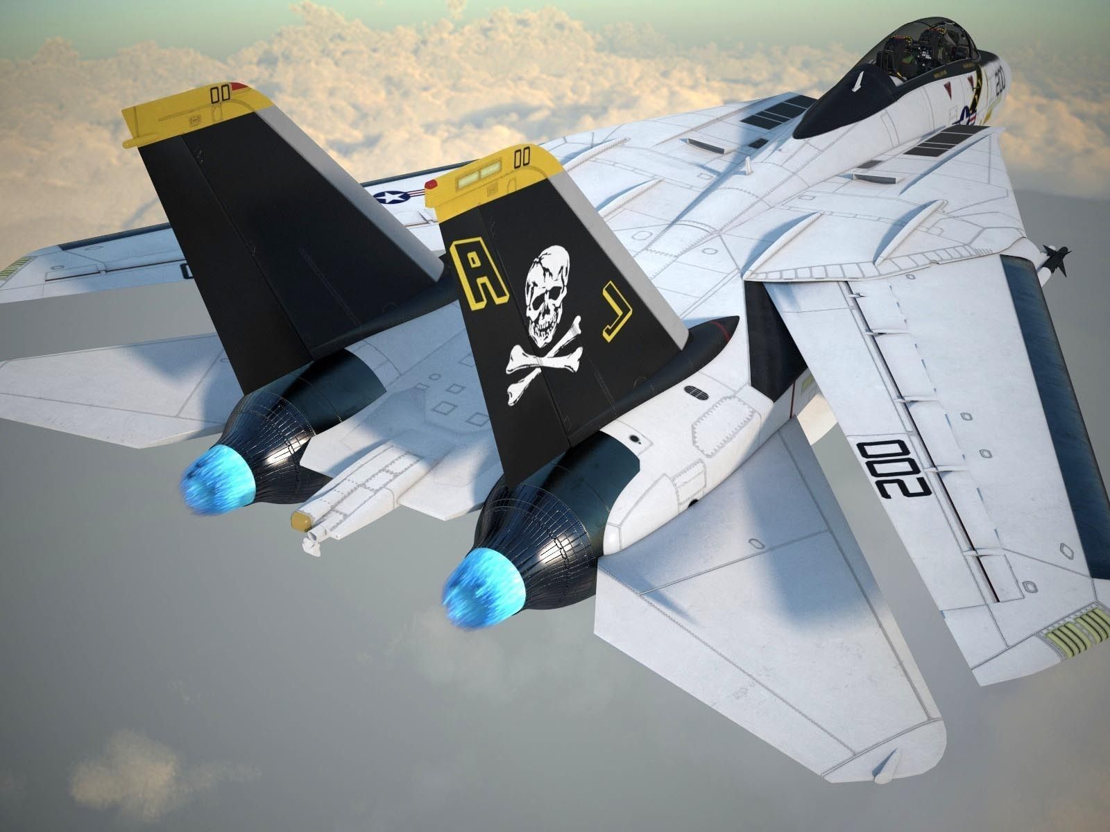 F-14A Tomcat VF-84 Jolly Rogers 1977 3D model_14