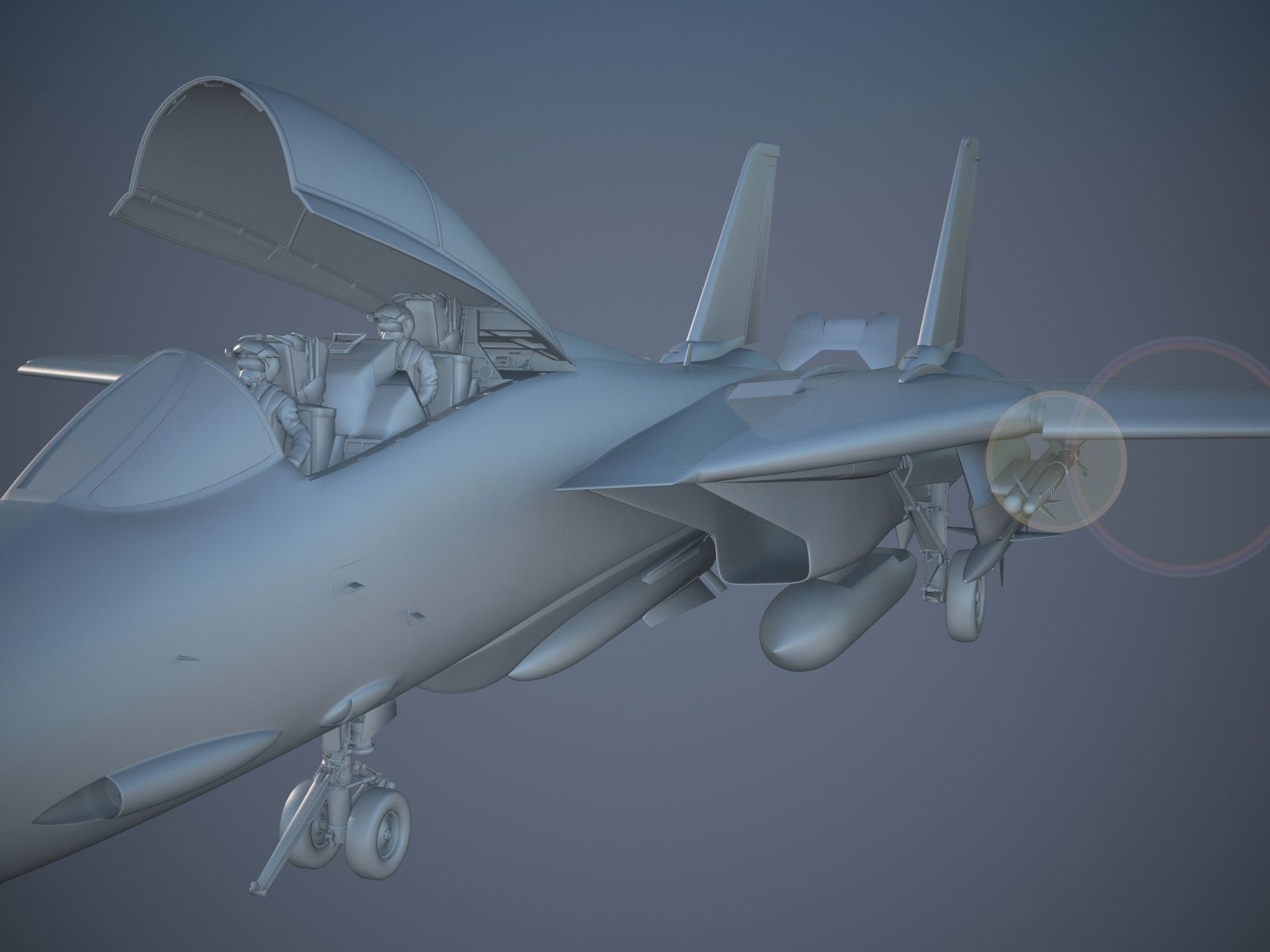 F-14A Tomcat VF-84 Jolly Rogers 1977 3D model_36