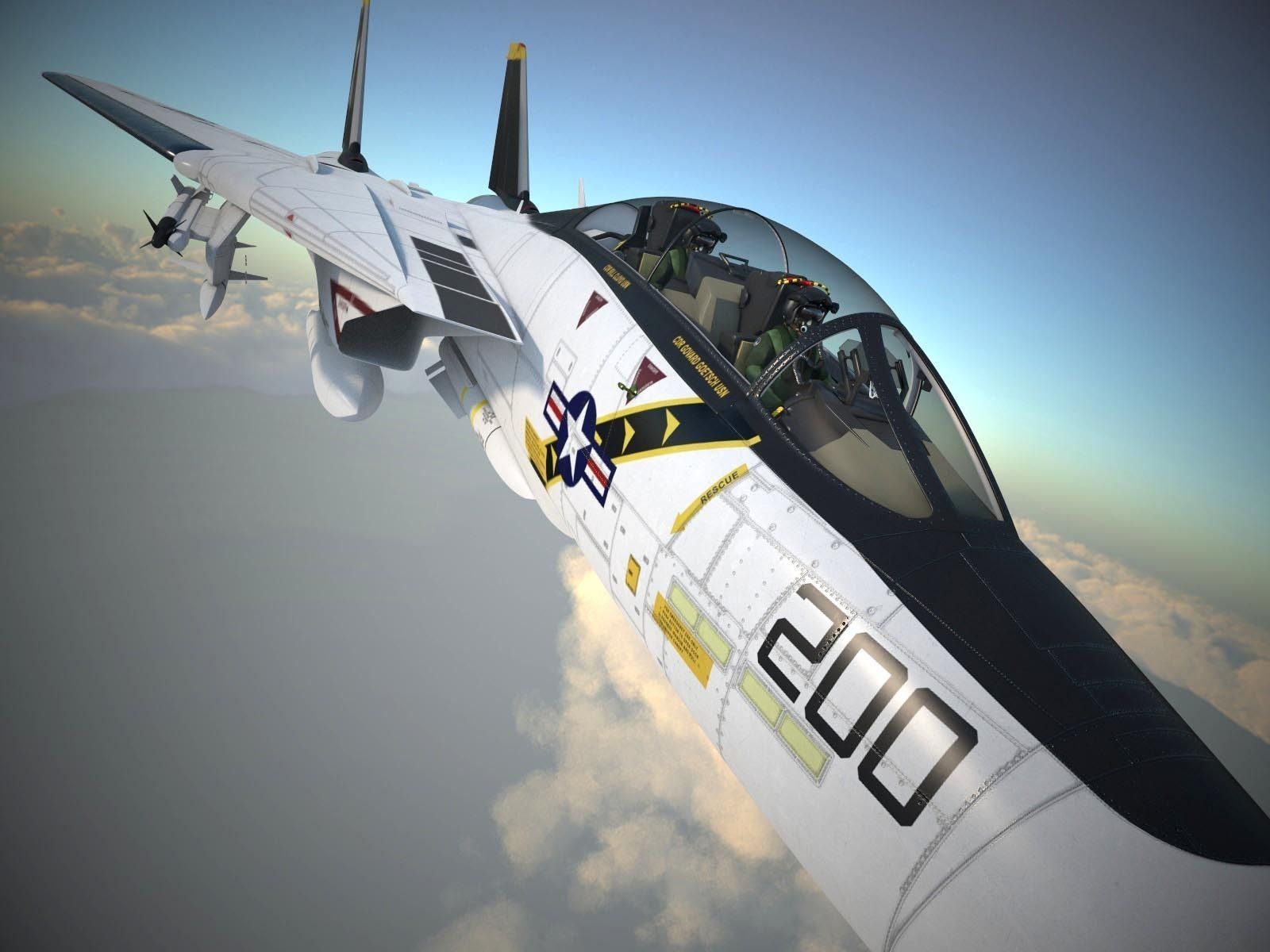 F-14A Tomcat VF-84 Jolly Rogers 1977 3D model_24