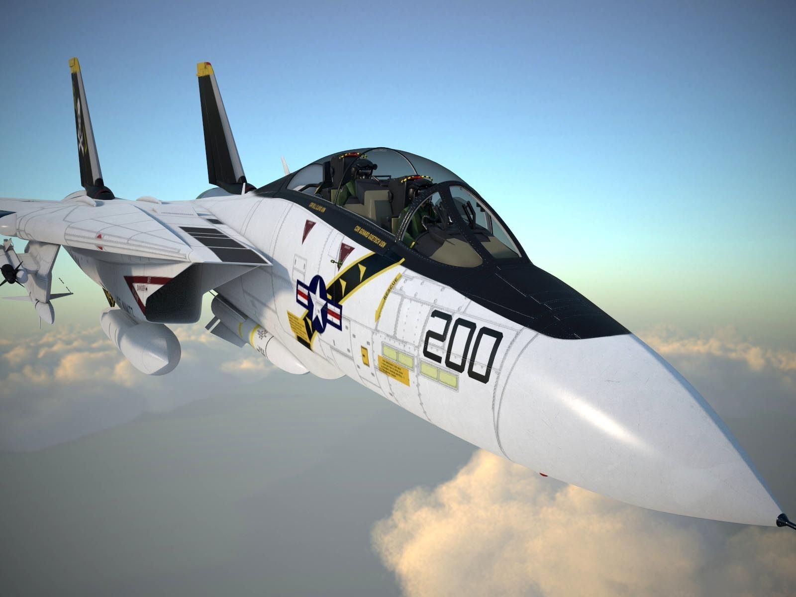 F-14A Tomcat VF-84 Jolly Rogers 1977 3D model_4