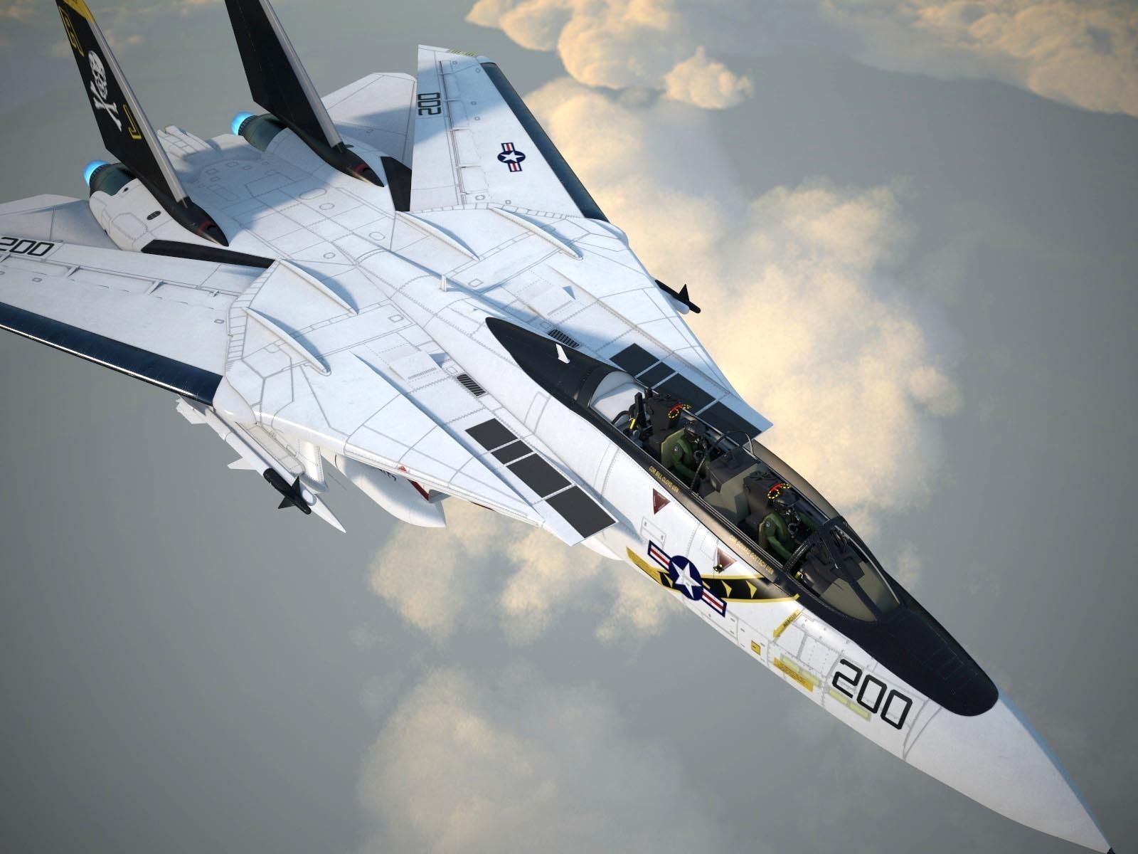 F-14A Tomcat VF-84 Jolly Rogers 1977 3D model_5