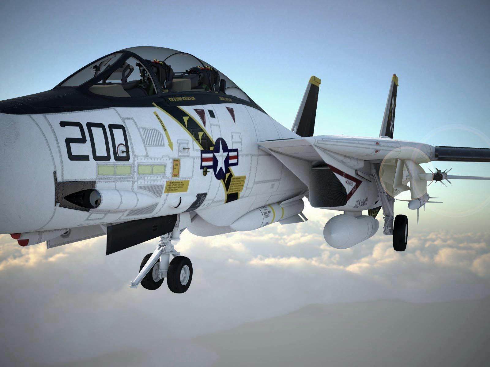 F-14A Tomcat VF-84 Jolly Rogers 1977 3D model_13