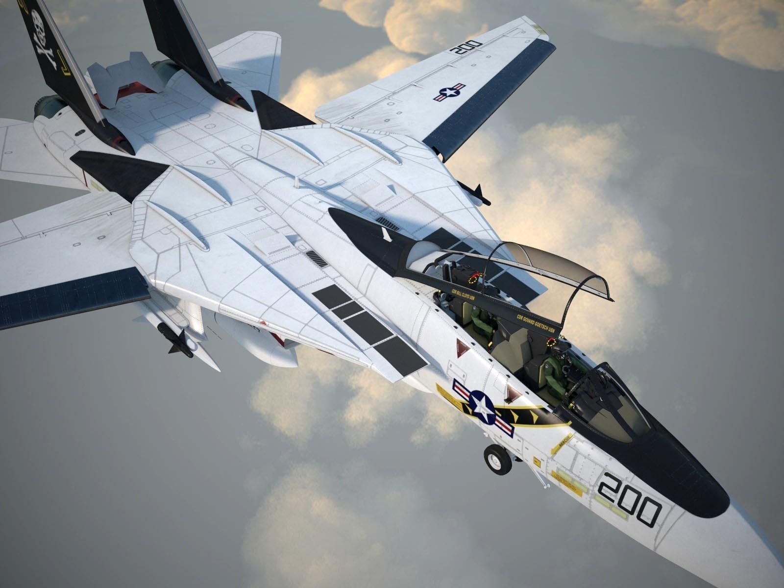 F-14A Tomcat VF-84 Jolly Rogers 1977 3D model_17