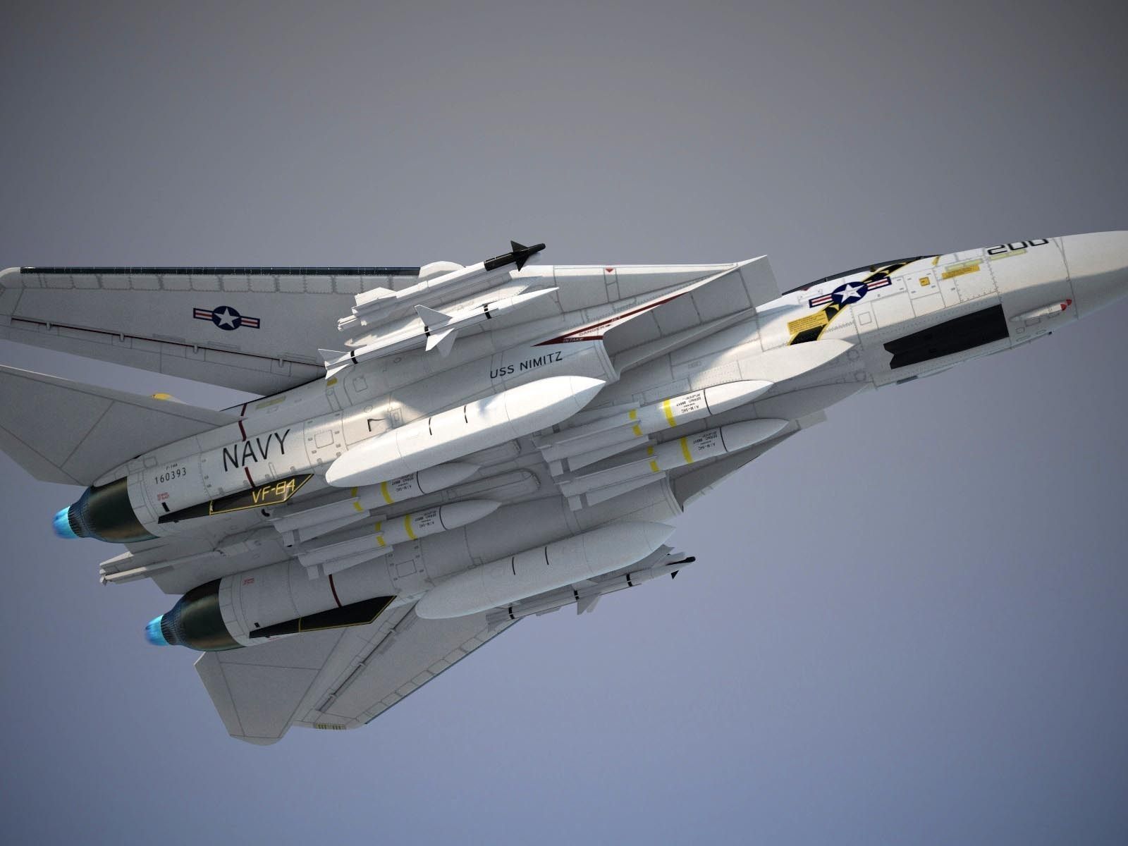 F-14A Tomcat VF-84 Jolly Rogers 1977 3D model_2