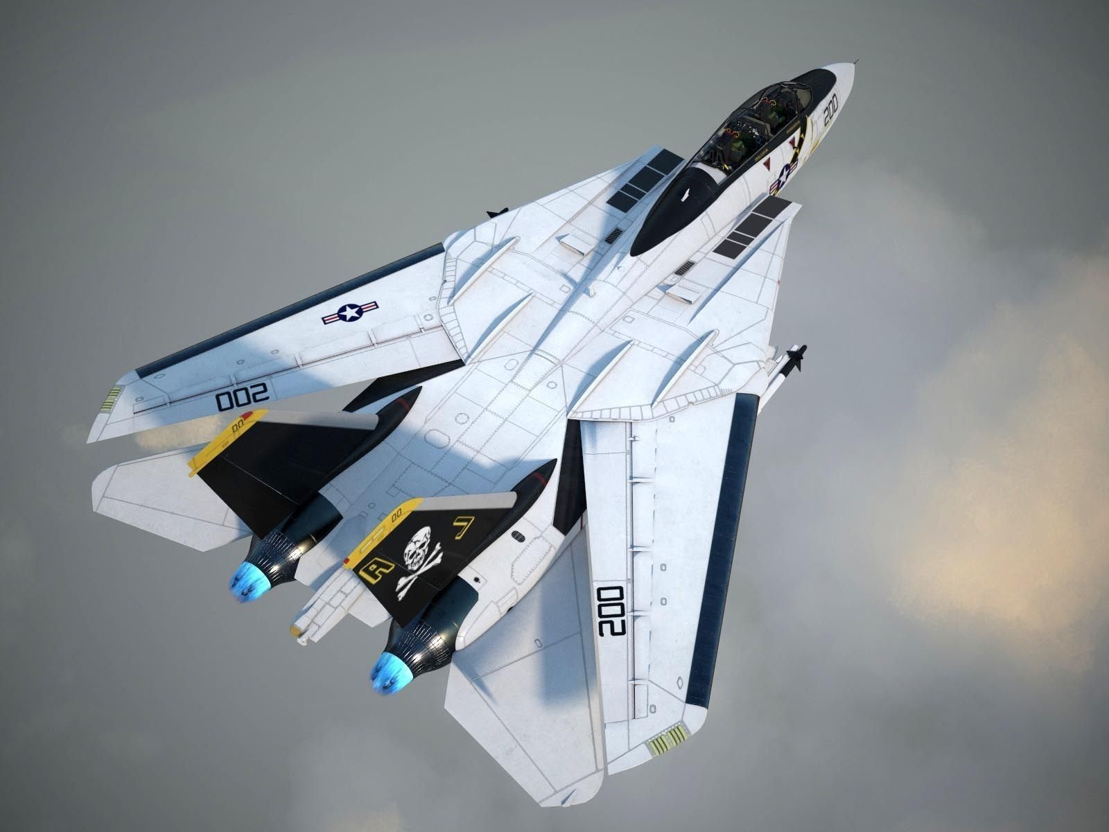 F-14A Tomcat VF-84 Jolly Rogers 1977 3D model_3