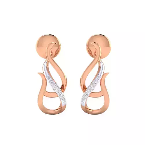 Women earrings 3dm render detail 3D print model 3D print model