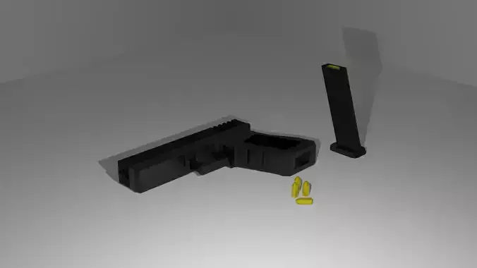 Free Low poly Glock 18 Free low-poly 3D model
