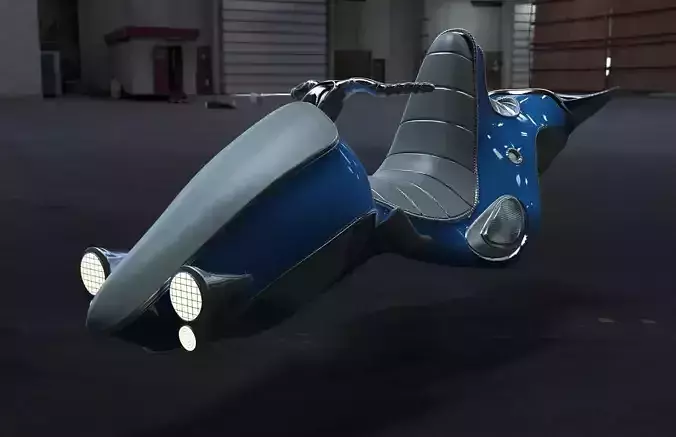 Retro Hover Concept 3D model