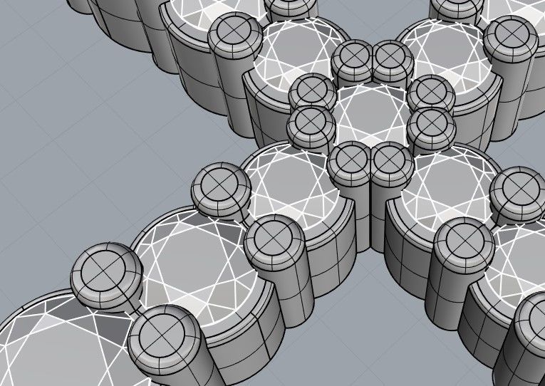 Pendant Classic Cross 20 mm 3D print model_6