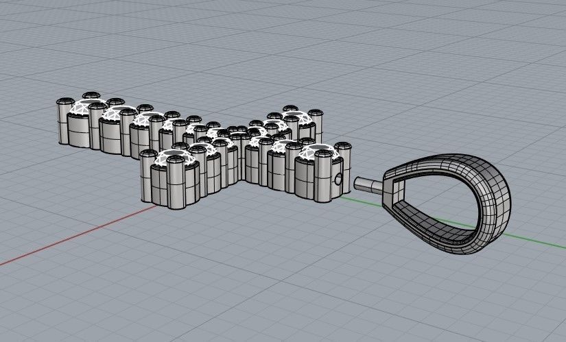 Pendant Classic Cross 20 mm 3D print model_5