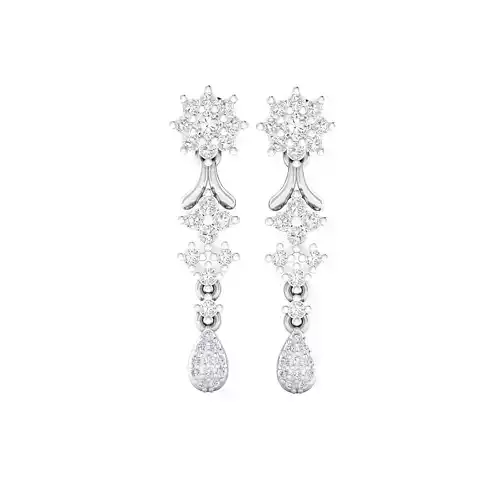 Women earrings 3dm jcd render detail 3D print model 3D print model