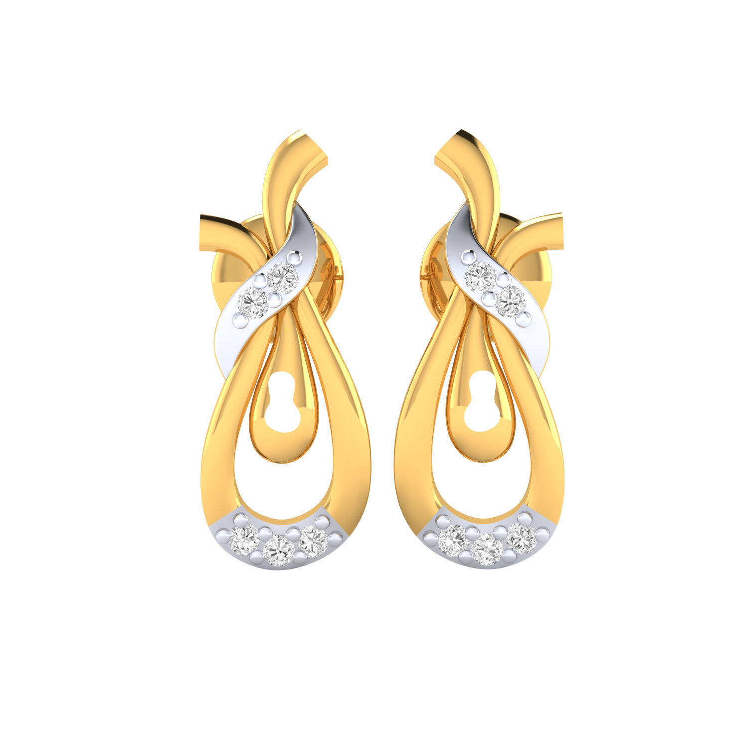 Women earrings 3dm render detail 3D print model 3D print model_10