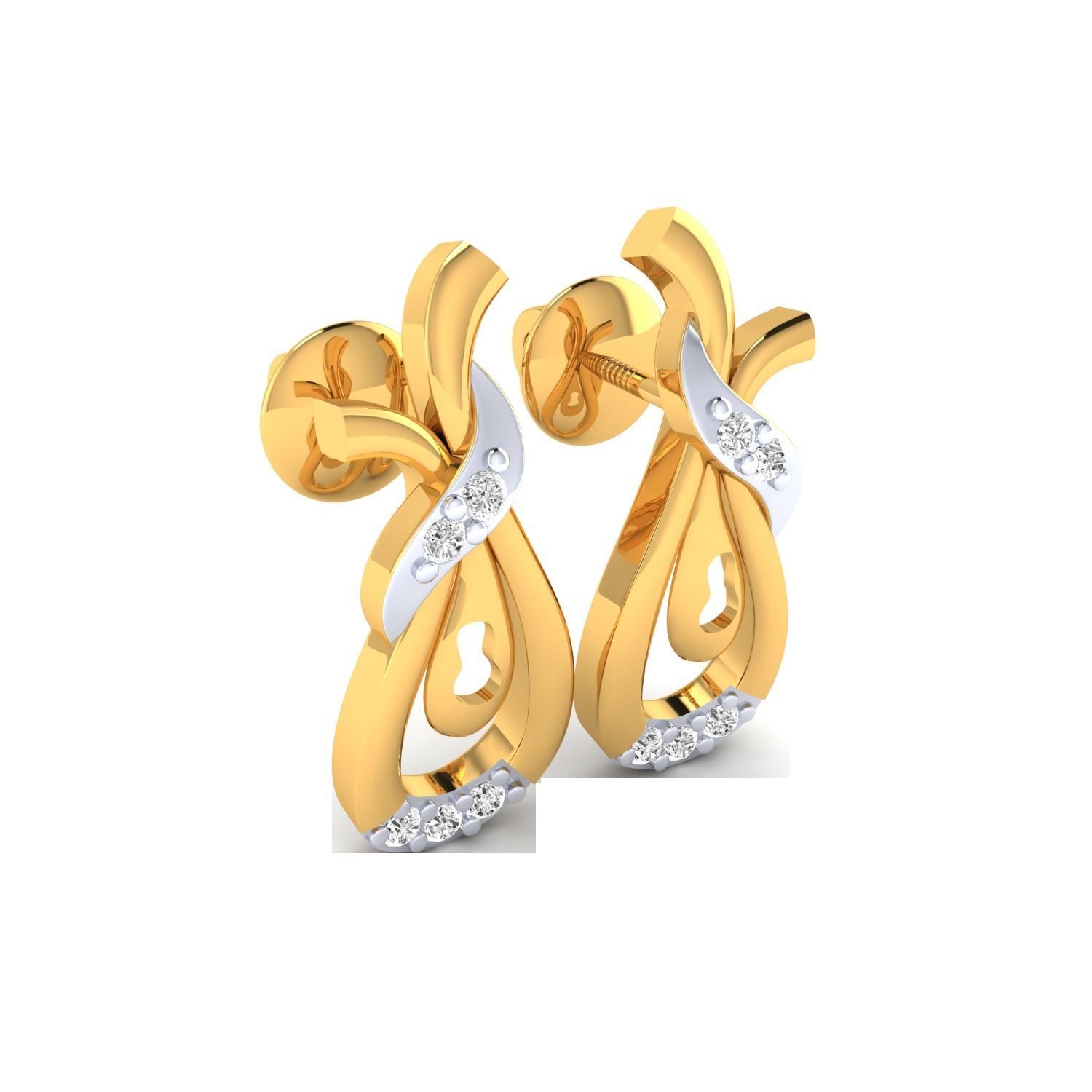 Women earrings 3dm render detail 3D print model 3D print model_7