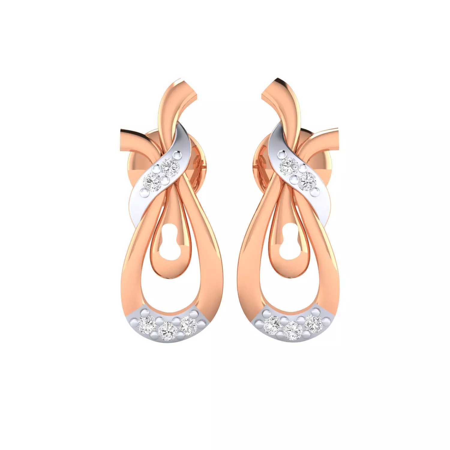 Women earrings 3dm render detail 3D print model 3D print model_0