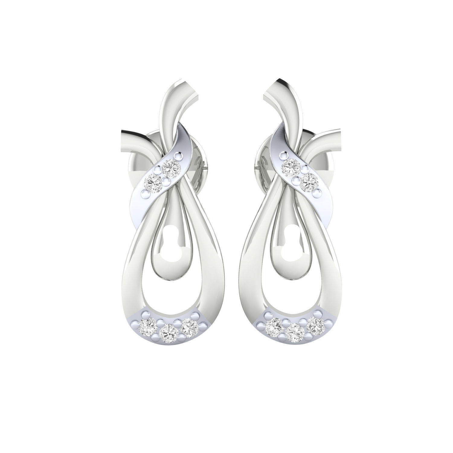 Women earrings 3dm render detail 3D print model 3D print model_1