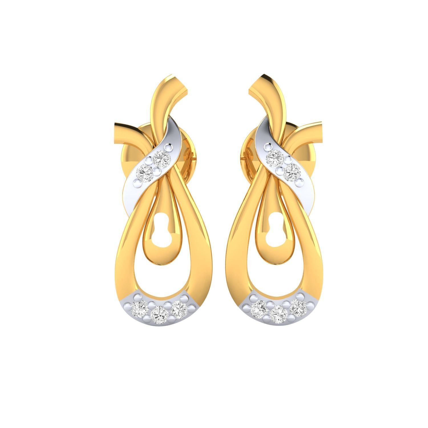 Women earrings 3dm render detail 3D print model 3D print model_11