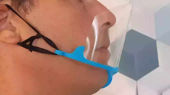 Protege Bouche  face shield mask 3D print model