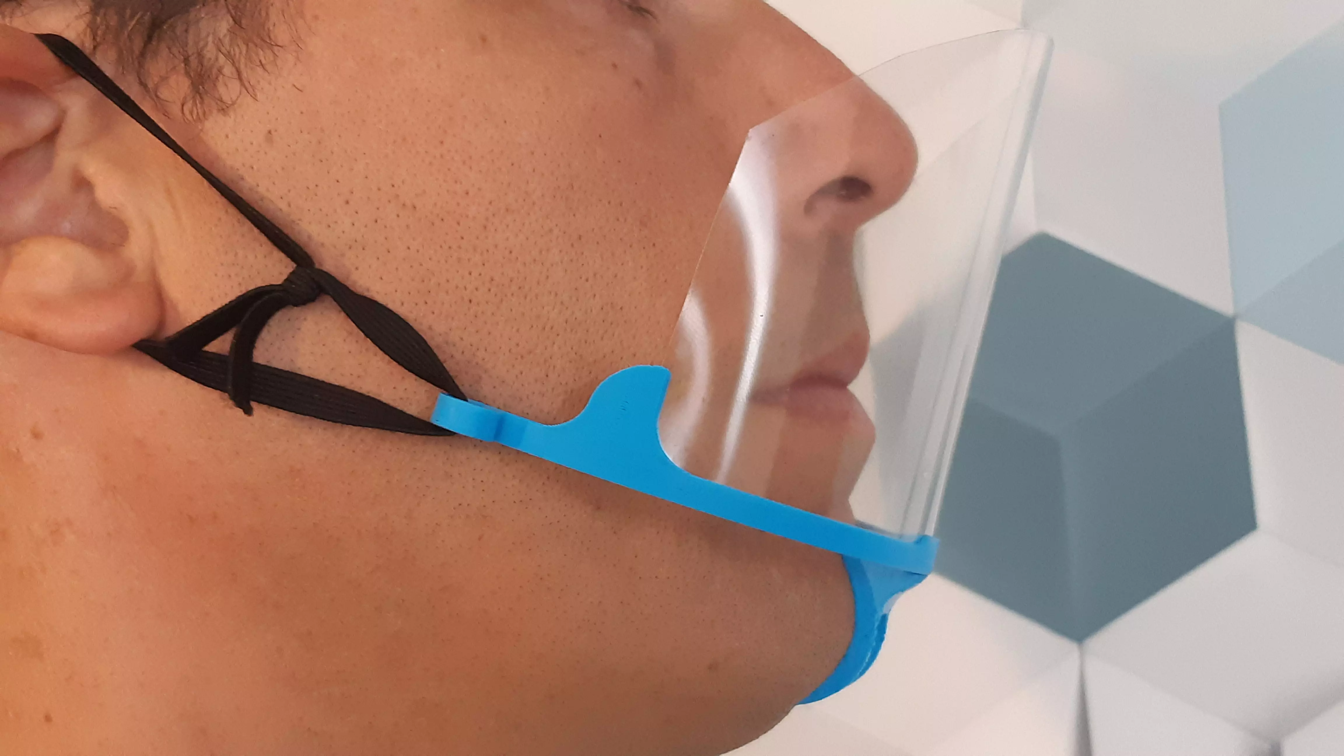 Protege Bouche face shield mask 3D print model