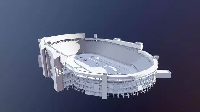 Bristol Motor Speedway Arena 3D model_0