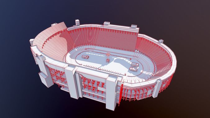Bristol Motor Speedway Arena 3D model_10