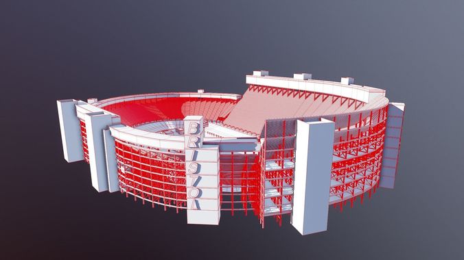 Bristol Motor Speedway Arena 3D model_11
