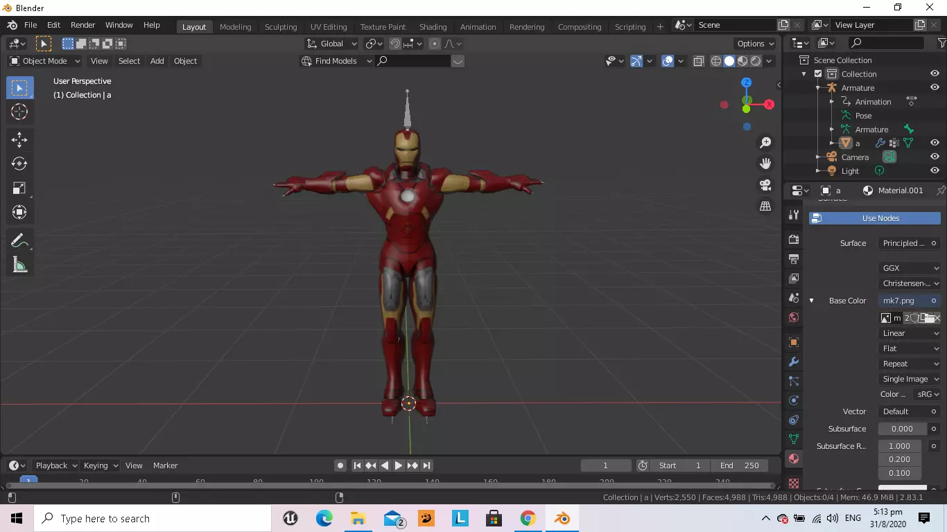 Iron man 3d model  Free 3D model_0