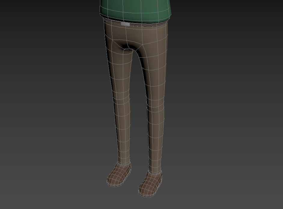 CartoonMan044 Man 3D model_16