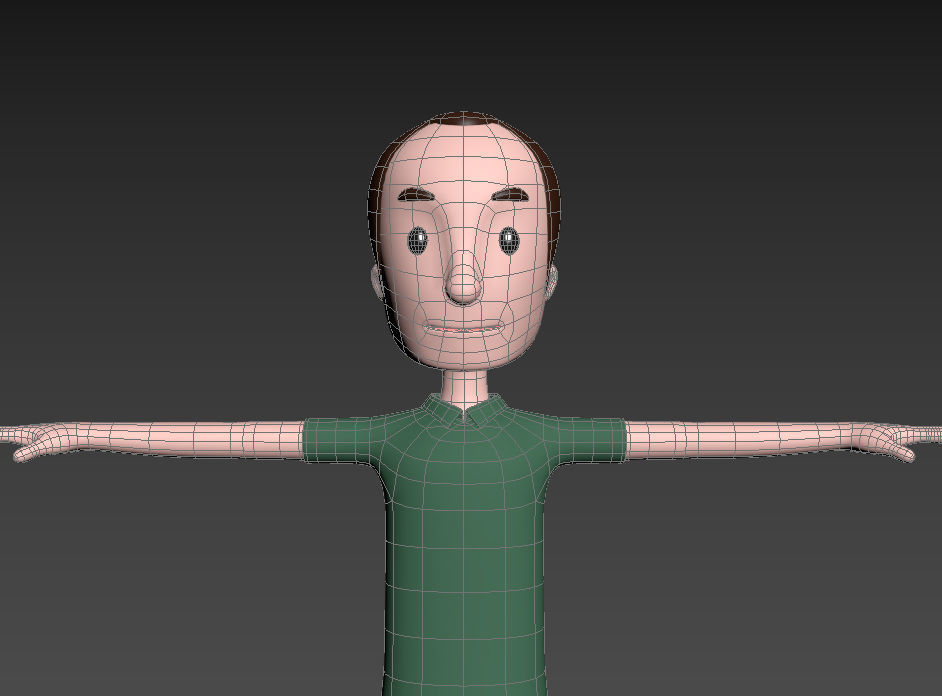 CartoonMan044 Man 3D model_14