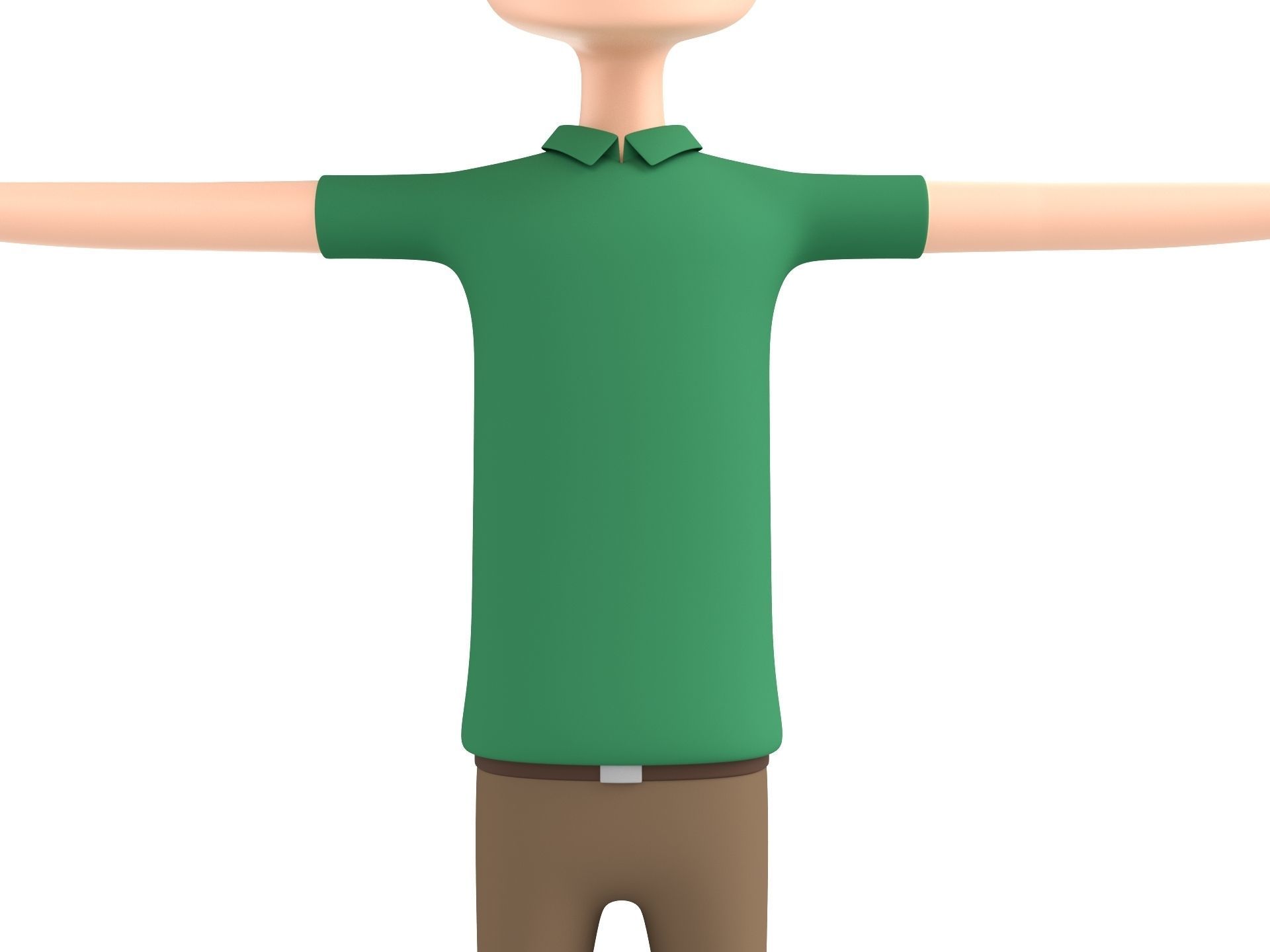 CartoonMan044 Man 3D model_6