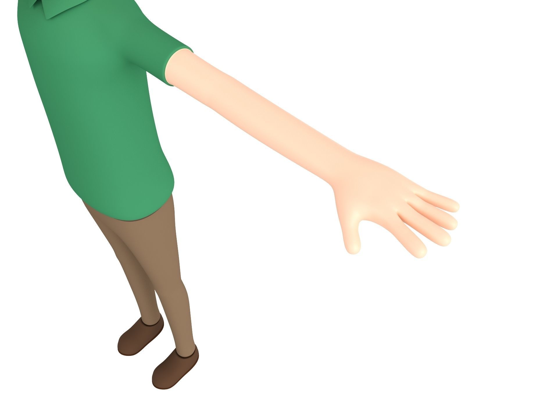 CartoonMan044 Man 3D model_5