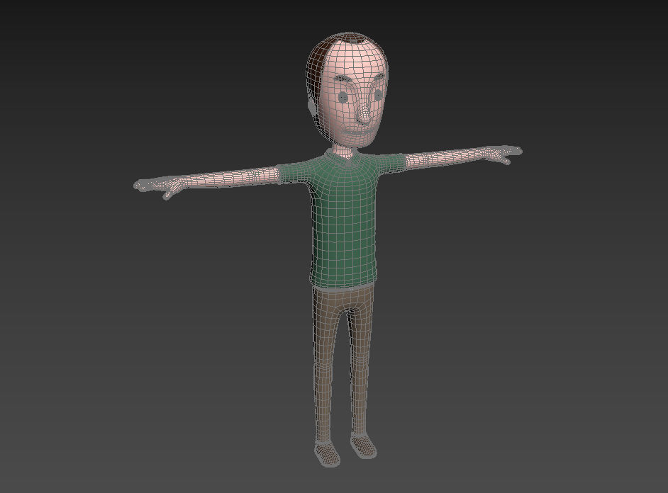 CartoonMan044 Man 3D model_10