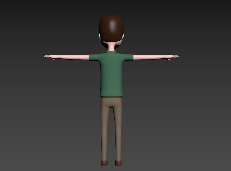 CartoonMan044 Man 3D model_19
