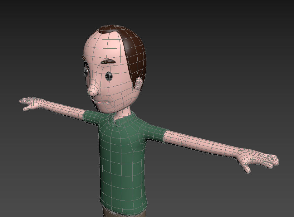 CartoonMan044 Man 3D model_12