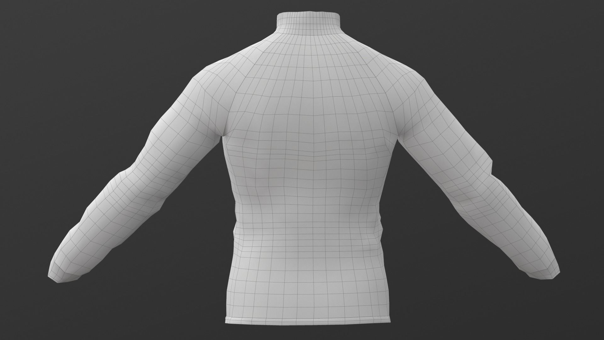 Mens Tactical Military Combat Shirt Low Poly Version Low-poly 3D model_23
