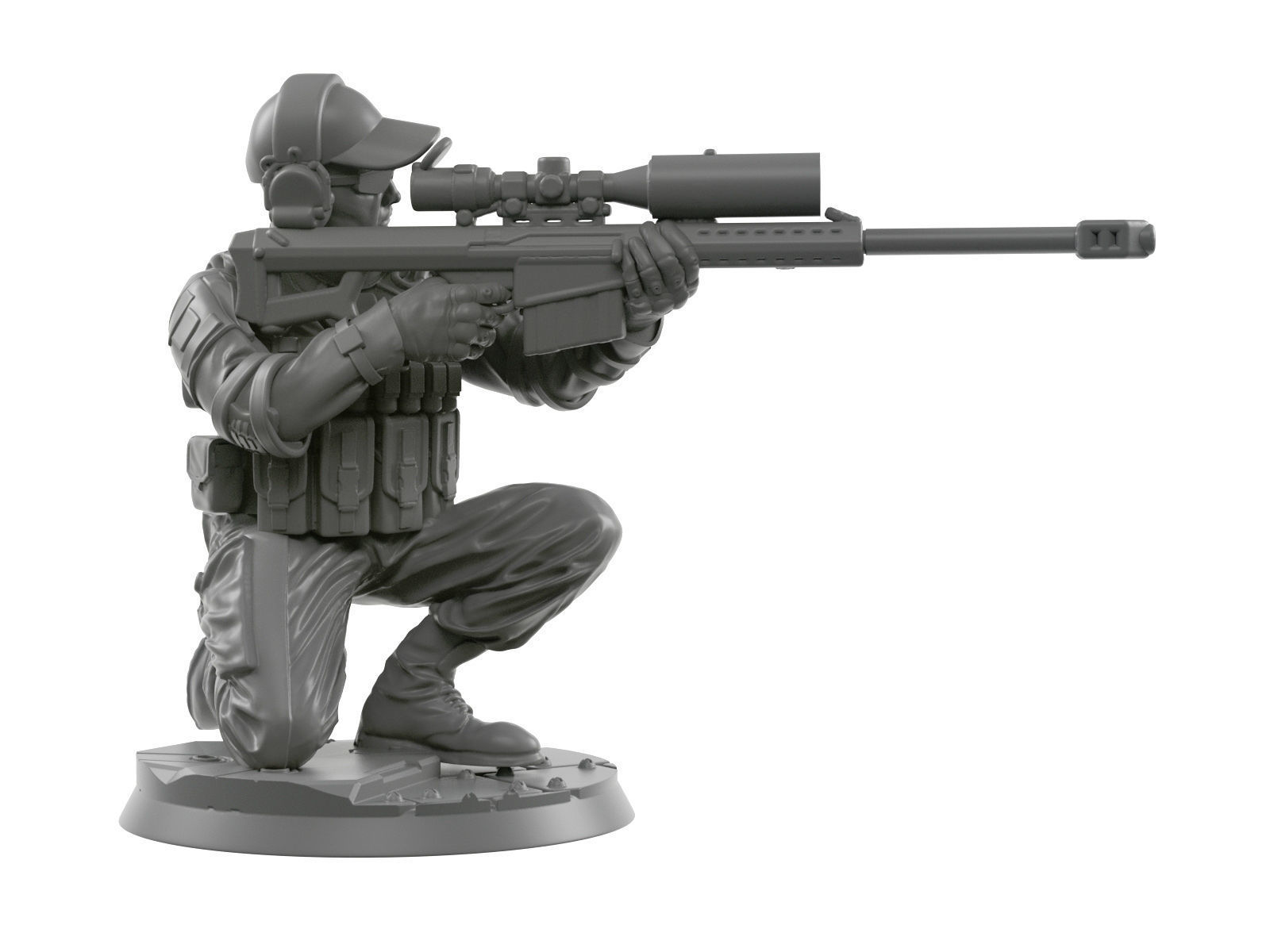 Sniper squad 28 - 40 mm scale  3D print model_3
