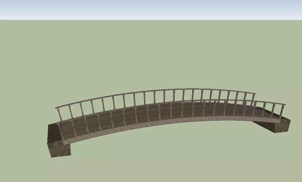 Wooden Bridge Free 3D model