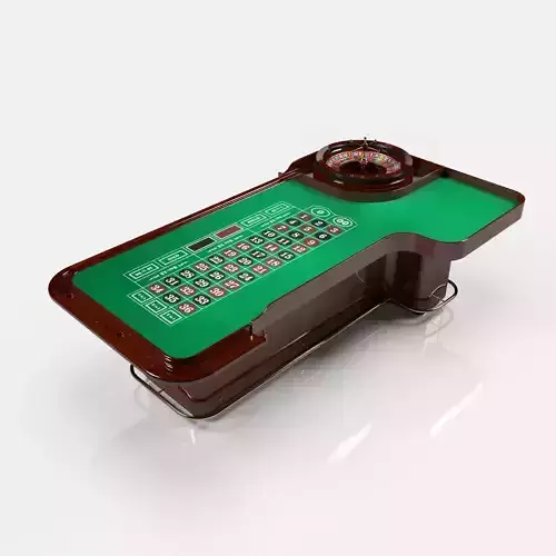 roulette table desk round toe 3D model