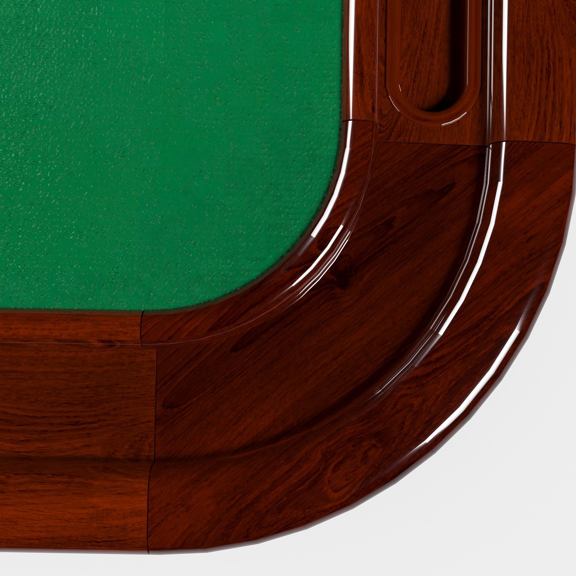 roulette table desk round toe 3D model_5