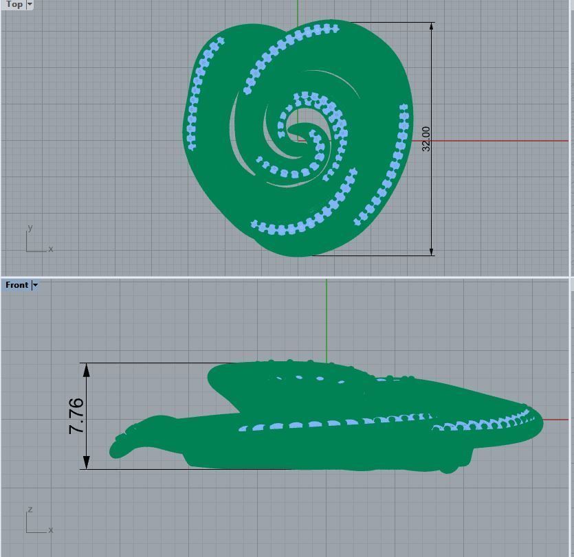 rose pendant 100 3D print model_2
